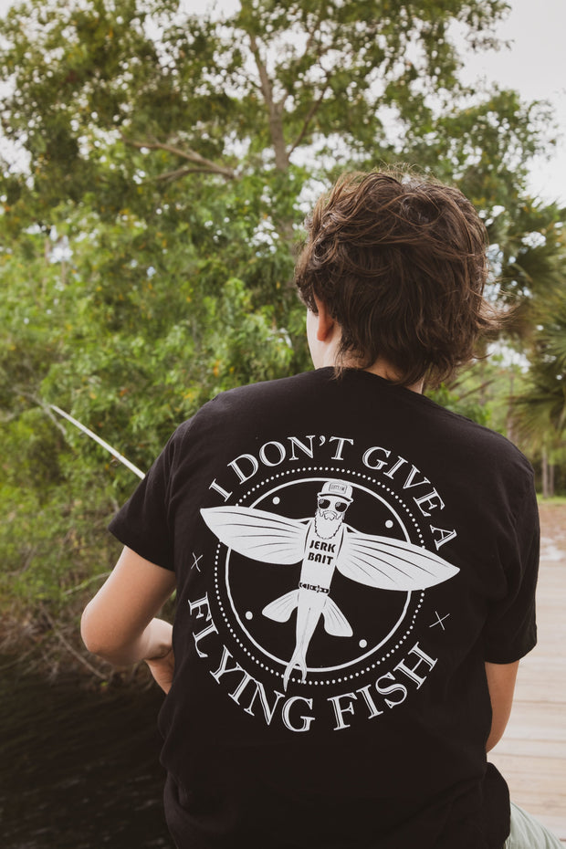 lifestyle-3-dont give a flying fish tee-back-black-gottem clothing