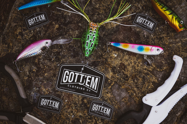 gott'em clothing-decal with fishing lewers