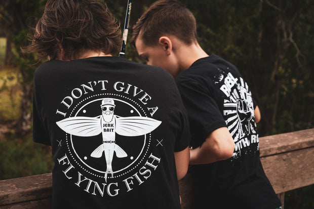lifestyle-2-dont give a flying fish tee-back-black-gottem clothing