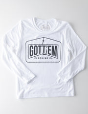 Long Sleeve Definition Shirt (1 of 2)-front-white-gottem clothing