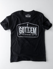 Short Sleeve Black Definition Shirt (2 of 2)-front-black-gottem clothing
