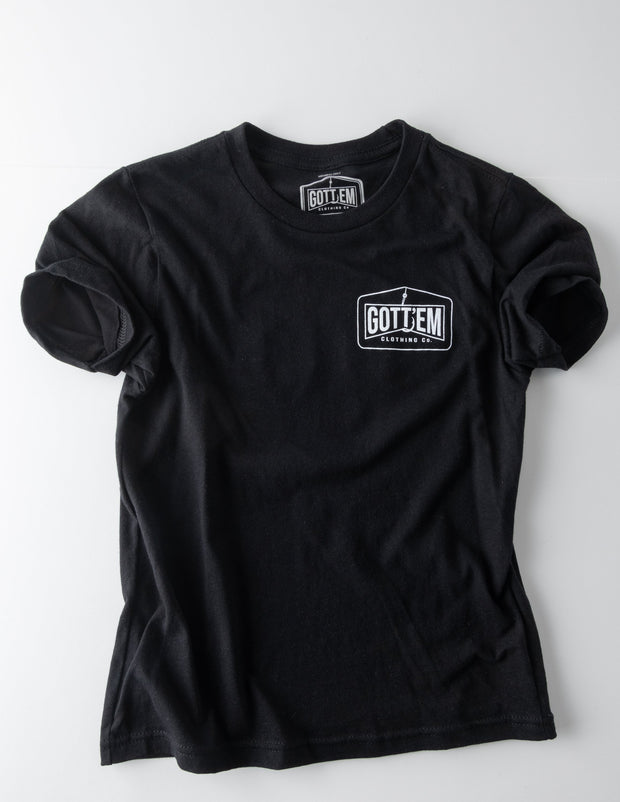 dont give a flying fish tee-front-black-gottem clothing