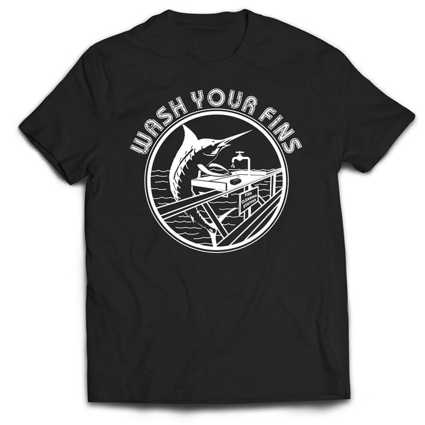 Wash Your Fins - Adult Tee - PRE-ORDER ONLY